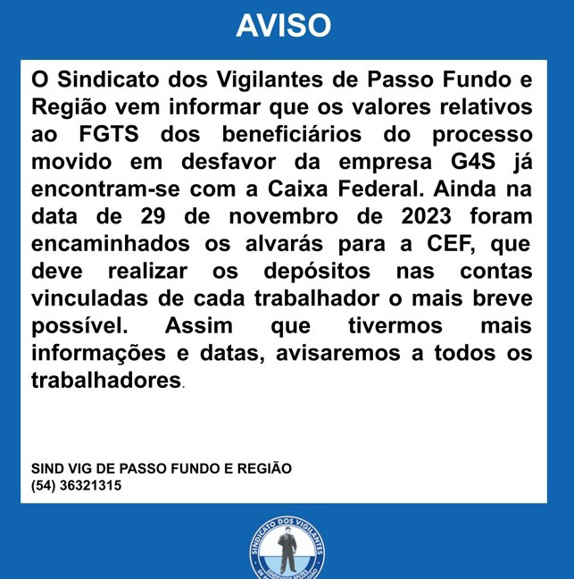 Valores Relativos ao FGTS