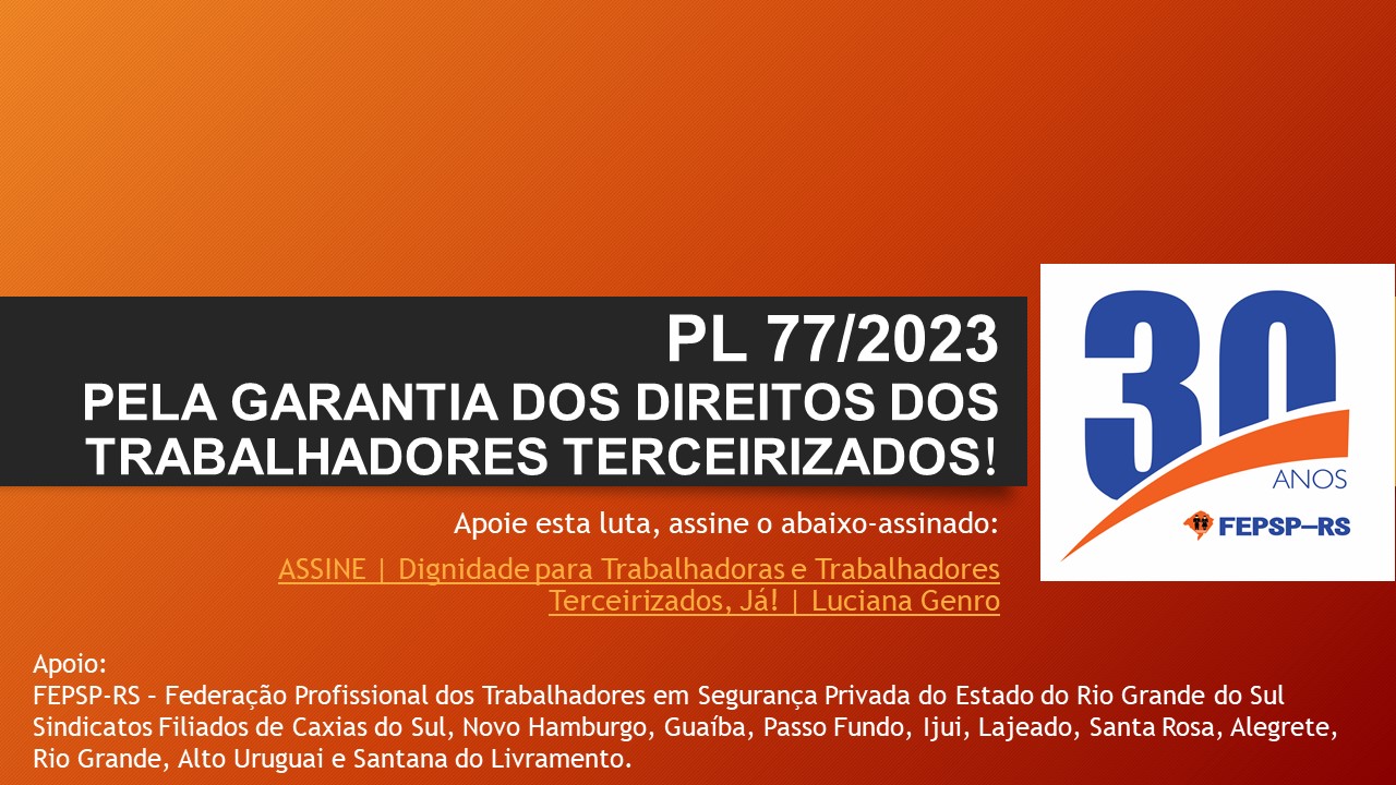 Abaixo-assinado que Protege os Trabalhadores Terceirizados